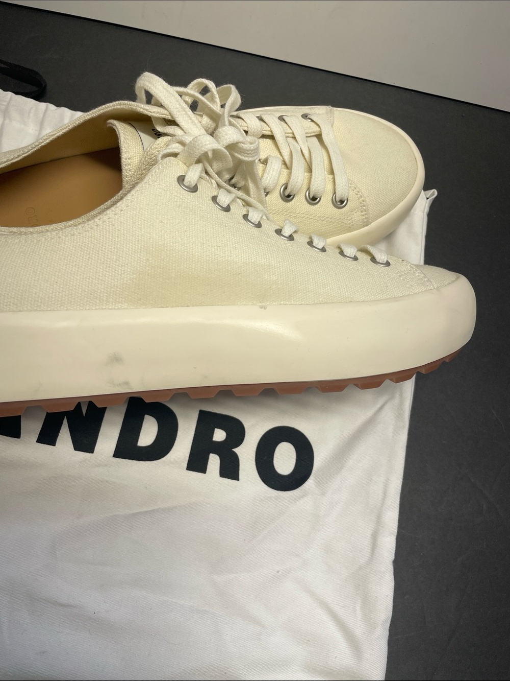 Vulca Canvas Sneakers in Off-White - Picture 4 of 8